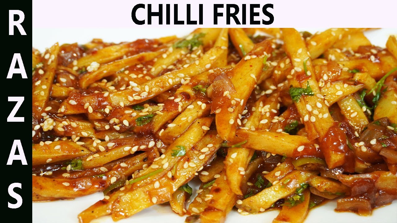 Chilli Fries Chilli Potatoes Recipe Fries With Sauce How To Make
