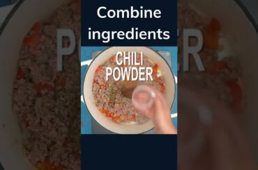 cheesy chili mac #shorts - Easy chili mac recipe