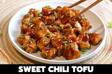 EASY SWEET CHILI TOFU | Baked Tofu in Sweet Chili Sauce | Frey and Maria
