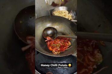 Honey chilli potato full making recipe #shorts #chillipotatorecipe #ytshorts