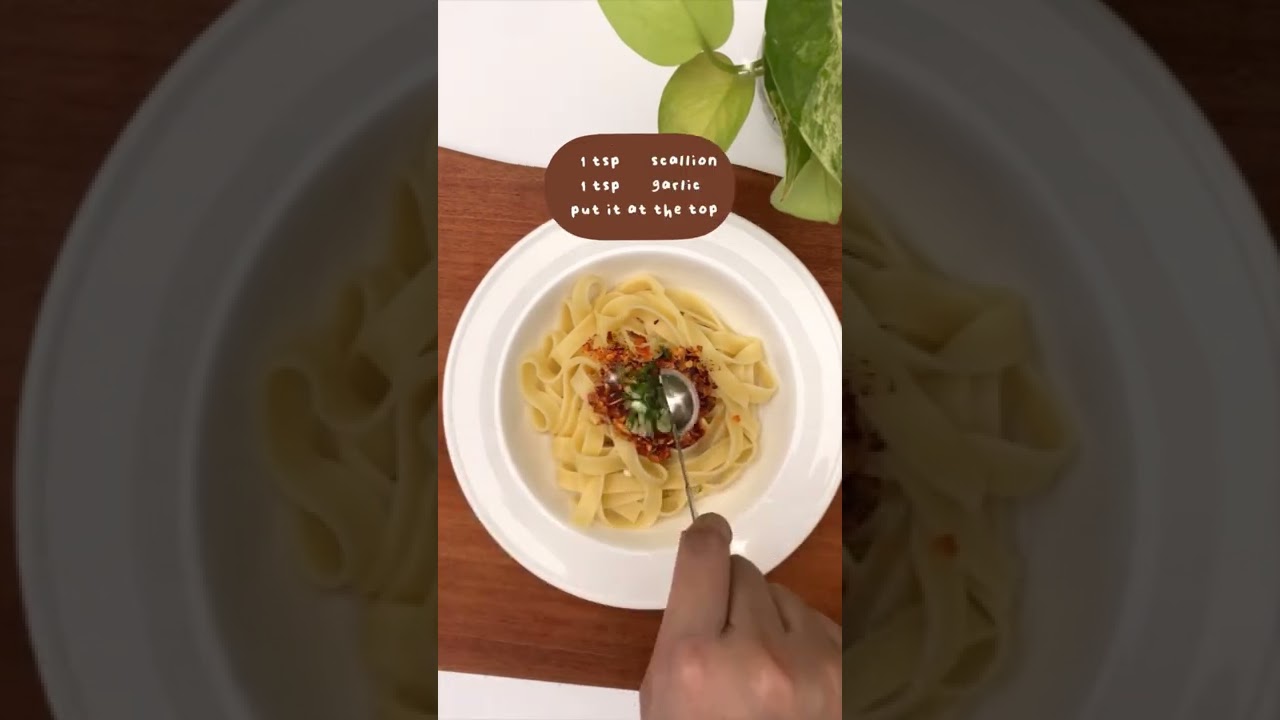 Garlic Chili Oil Noodles tiktok yowwhatspoppin Chili Chili