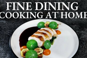 Fine dining CRISPY SKIN CHICKEN recipe | Ratatouille Style