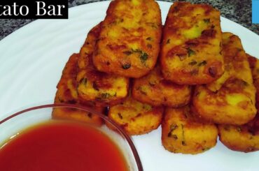 Potato Bar Recipe | Crispy and soft Potato Bar Recipe by Cuisine Foods