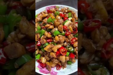 Trending fried chicken with chili Recipe in Douyin China #shorts