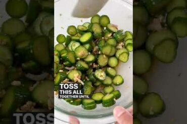 Asian Cucumber Salad  #shorts