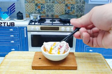 Learn Making Miniature Deep fried Tuna with Lemon Chili Sauce Recipe / Mini Food Cooking