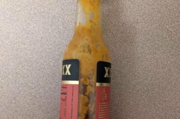 Empty Bottle of the last dab.