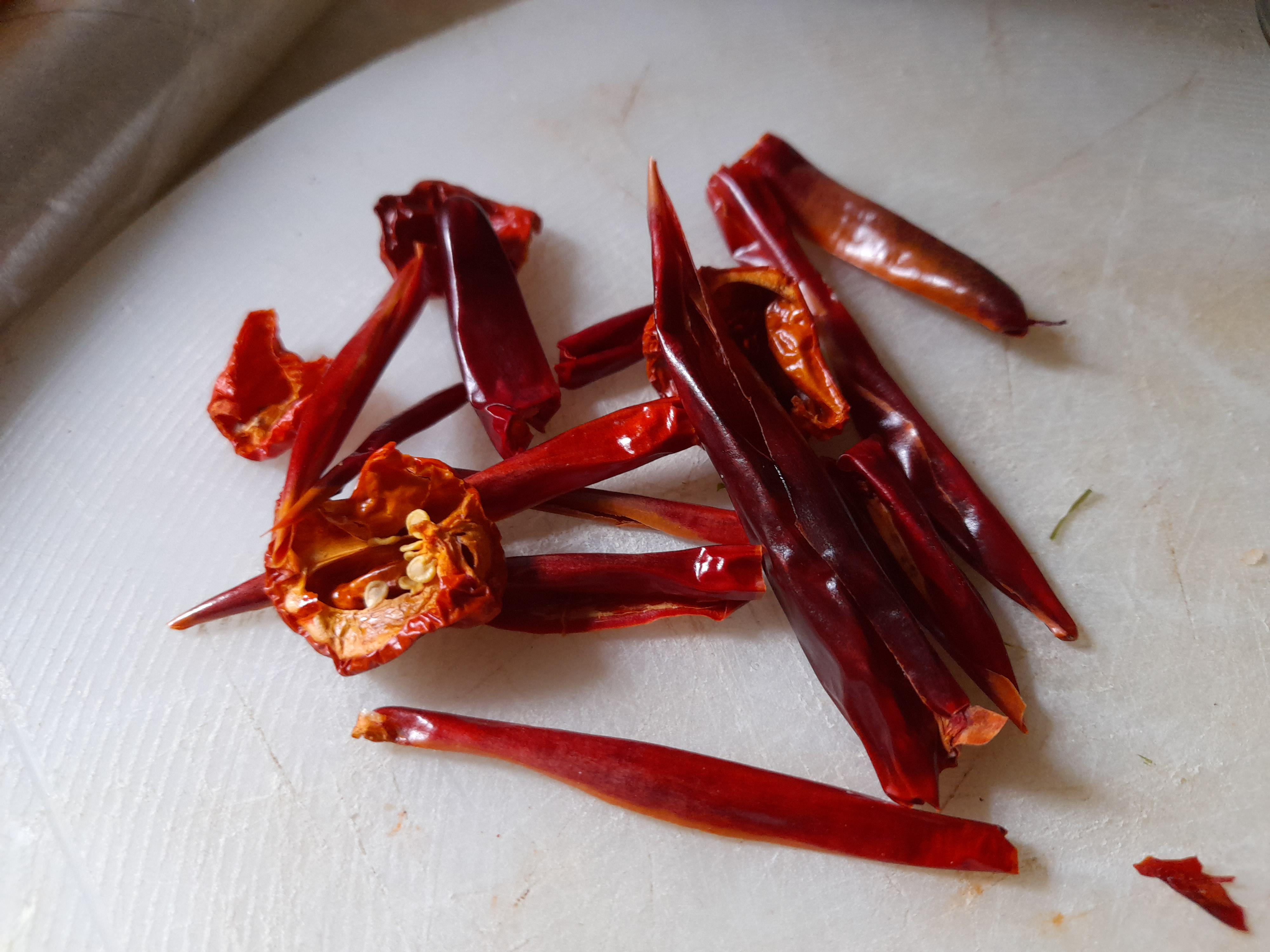 Dried out some chillies in the oven Chili Chili