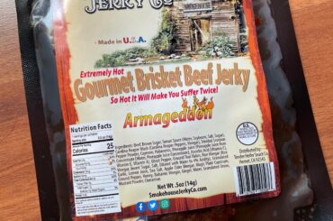 If anyone’s looking for a challenge you should try this. SERIOUSLY hot, way hotter than their Carolina Reaper jerky. It’s only a half oz but that’s all it takes. Not to mention amazing flavor. PAIN.