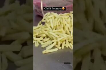 spicy chili potato #shorts #trending #streetfood