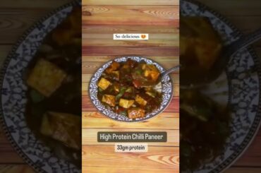 High Protein Chili Paneer #shorts #mealprep #indianfood