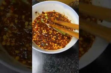 The firewood paste chili noodles are fragrant and spicy!