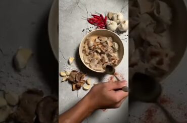 Pork dumplings with chili garlic sauce