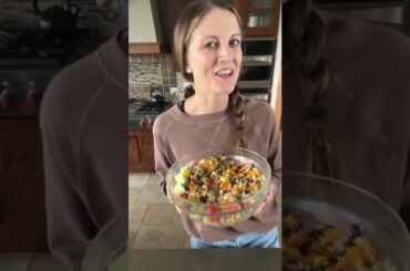 Chili Lime Black Bean Quinoa Salad (perfect for summer meal prep!) link in comments