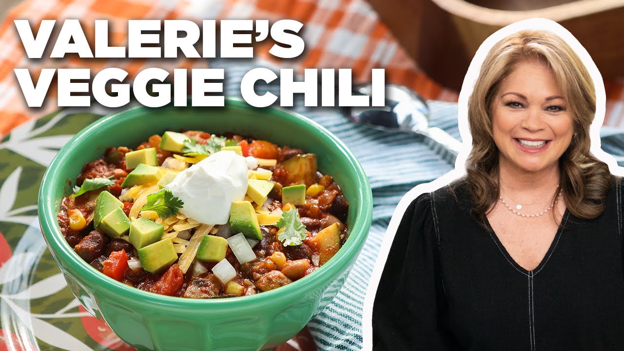 Valerie Bertinelli's Veggie Chili with All the Fixings Valerie's Home