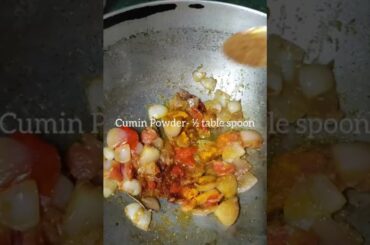 Potato Mushroom Curry|| Mushroom Recipe|| YouTube #shorts