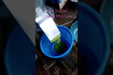 Chili Sauce Making Machine for milling fresh chilli into paste#short #saucepasta #chilisauce