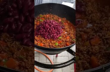 Chili cooked outside ! :)