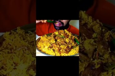 Spicy Mutton Briyani Chili Extra Gravy And Salad #shorts