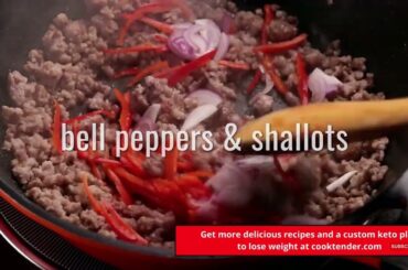 Keto Diet Recipe | Keto Chili Black Bean Beef Cabbage Stir Fry