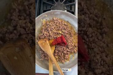 Italian sausage tomato pasta with Korean chili paste #pastachips #shortsrecipe #recipe #delicious