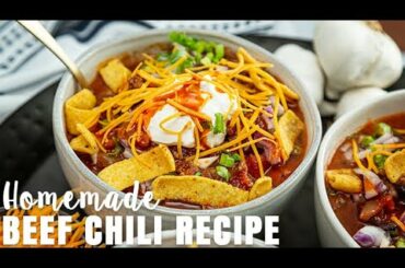 Chuck's Classic Beef Chili Recipe (Step-by-Step) | Chili-recipe.net