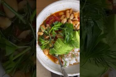 The recipe for roasted tomato chili bean stew #shorts