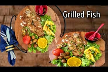 Grilled Fish With Chili Garlic Butter | Easy Grilled Fish Recipe