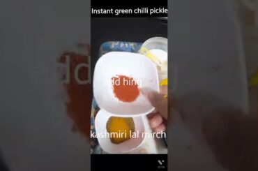 Instant chilli pickle recipe ...#chillipickle@Sneet's Recipies