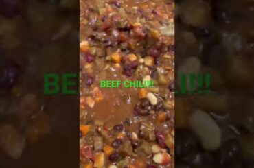 Chili! How to make lunch! Beef Chili