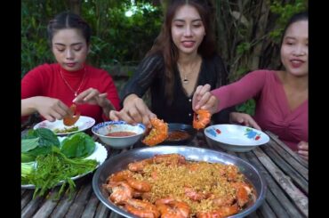 Cook fried shrimp with fish chili sauce recipe