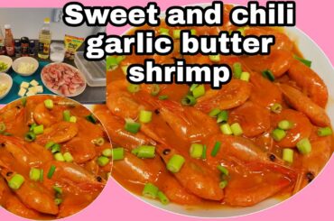 Sweet and chili garlic butter shrimp with sprite / Shrimp Recipe /Buhay ni Biyay sa Norway