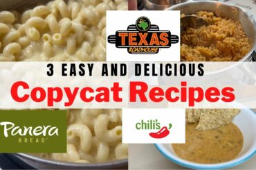 3 COPYCAT RESTAURANT RECIPES || MAKE YOUR FAVORITES AT HOME! || Easy and Delicious Recipes