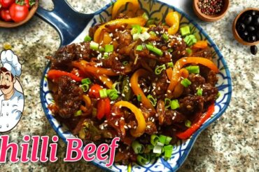 Chilli Beef Recipe - How To Make Restaurant Style Chilli Beef | Cooking Vlog 45