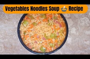 Vegetables Mix Noodles II Vegetables Noodles Soup Recipe II Vegetables Chili Garlic Noodles