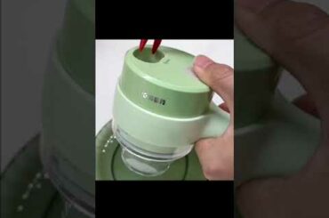 New Handheld Electric Vegetable Cutter Set Durable Chili Vegetable Crusher Kitchen Tool USB Charging