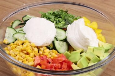 Not many people know this recipe! Delicious tomato and avocado salad recipe!