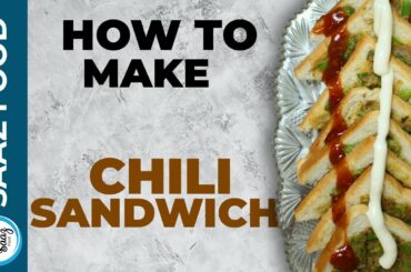 Chili Cheese Sandwich Recipe by Saaz Food | How To Make Delicious Sandwich