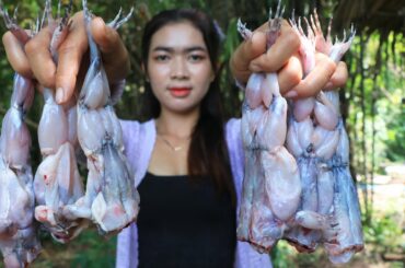 Yummy cooking fried frog with chili sauce recipe - cooking frog