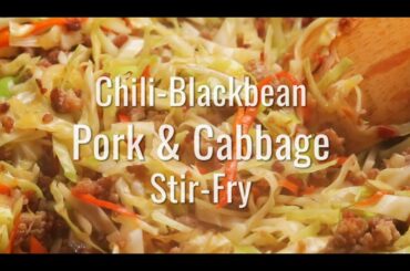 002 001 Keto Chili black bean pork cabbage stir fry #shortsvideo
