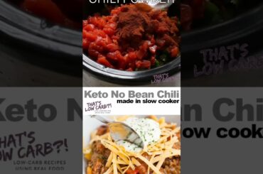 keto no bean chilli recipe
