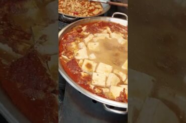 Boiling chili tofu #taiwan #streetfood #short