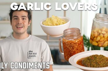 4 Essential Garlic Condiments You Should Have at Home - (Confit, Butter, Chili Garlic and Chutney)