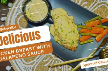 Grilled Chicken Breast With Cheese Jalapeno Sauce | Chili's Restaurant Style | Easy Dinner Recipe
