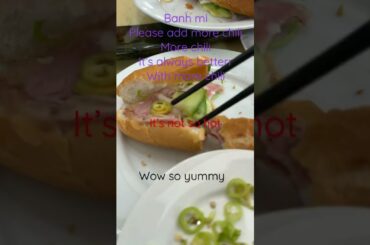 Banh mi special with more chili # Banh mi special # more chili