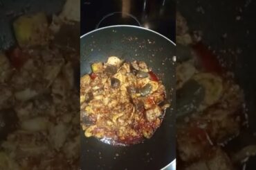 Chicken Fillet in Crispy Prawn Chili Sauce with Eggplant #spicy #delicious #chickenfillet #shorts