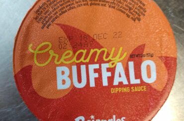 So we got a new sauce in at work today, typical amount of spice for a fast food Buffalo sauce but has great flavor.