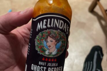 I would highly recommend this sauce to both average and strong level spice lovers. It hits just right. Found it at Walmart, and they also have a wing sauce one as well as a bbq sauce.