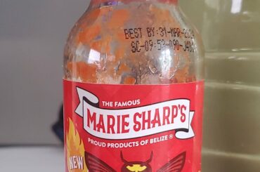 New Marie Sharp's sauce. Notably hotter than the "Beware!" sauce. So good!