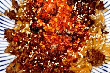 Not the prettiest but 4:30am Dan Dan Noodles.